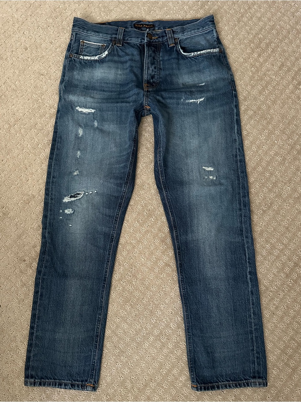 EUC Mens Nudie Jeans Selvedge Selvage Steady Eddie II Original Worn 31x30